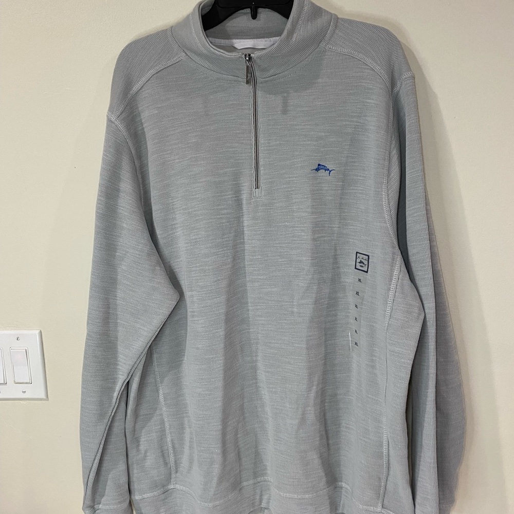 Joe Marlin Men’s Pullover Sweater 1/4 Zipper, Size XL & Color Gray